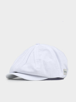 Linen Ivy hat - White