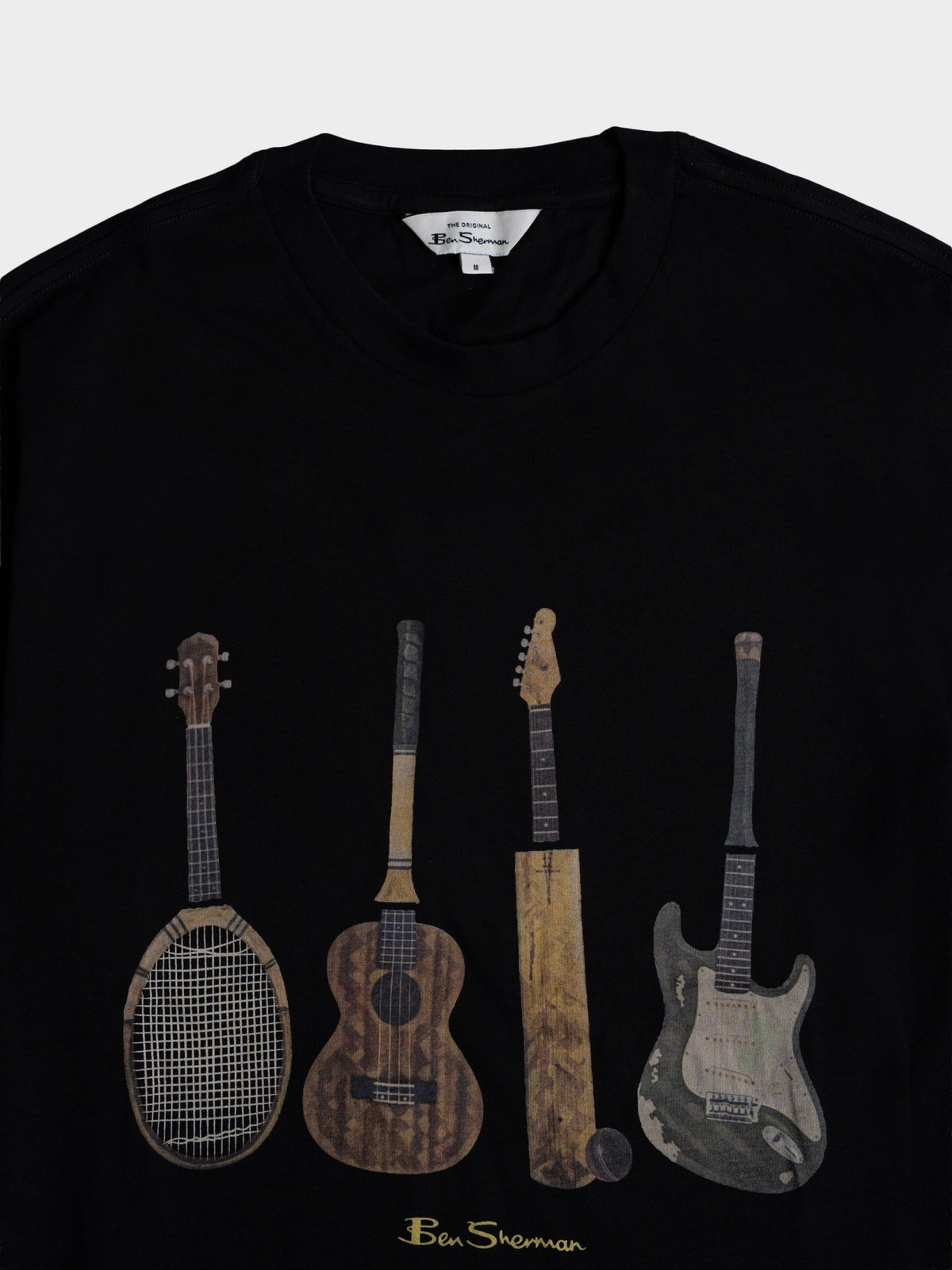 Ben Sherman Jumble Guitar Tee in Black – image 2 of 2