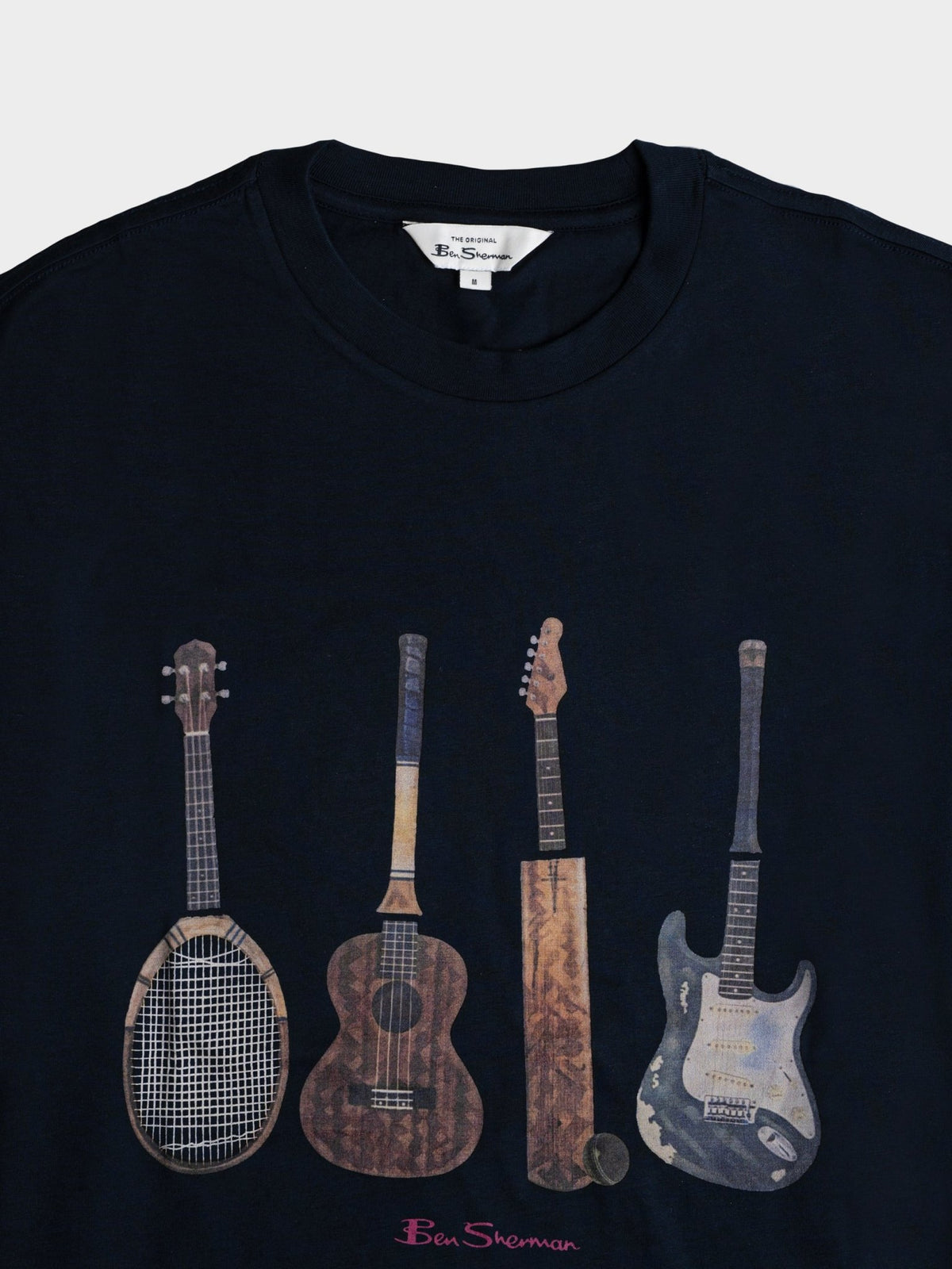 Ben Sherman Jumble Guitar Tee in Navy – image 2 of 2