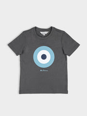 Kids Target Tee - Charcoal