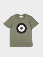 Kids Target Tee - Olive