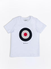Kids Target Tee - White