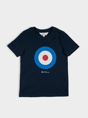 Kids Target Tee - Navy