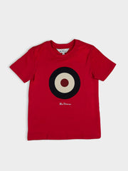 Kids Target Tee - Red
