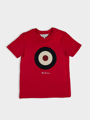 Kids Target Tee - Red