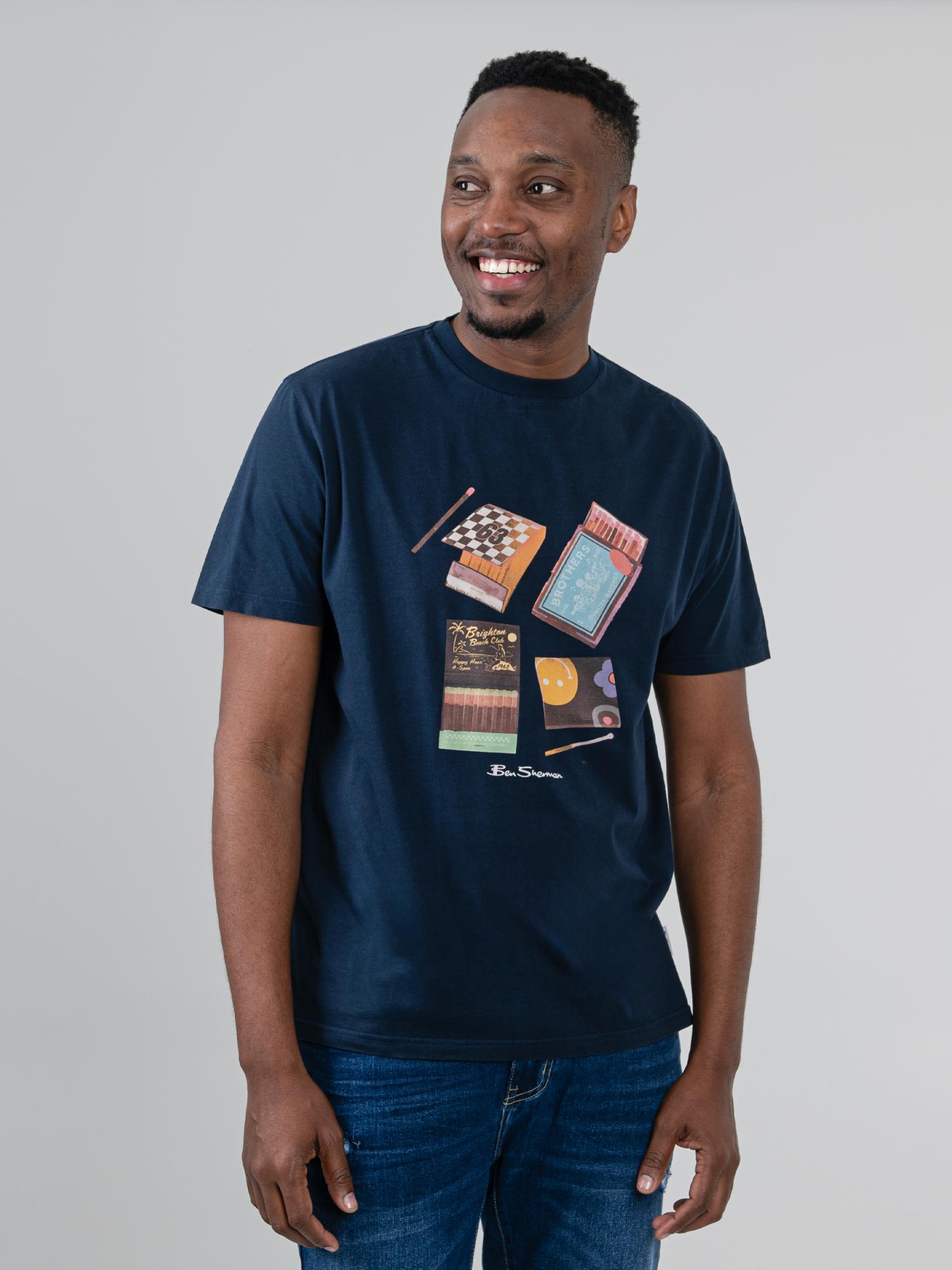 Match Box Tee - Navy