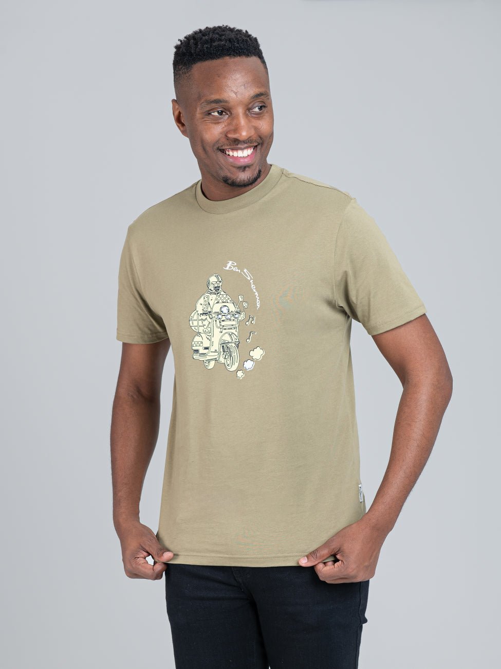 Mod Scooter Tee - Olive