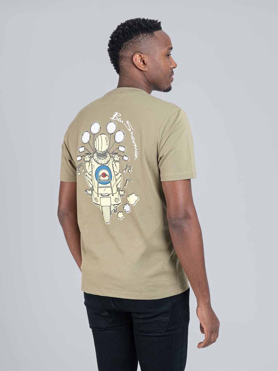Mod Scooter Tee - Olive