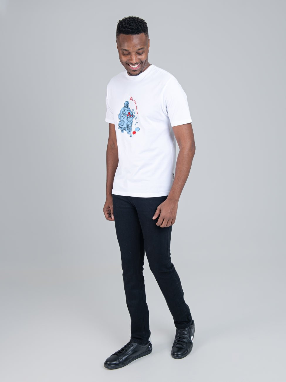 Mod Scooter Tee - White