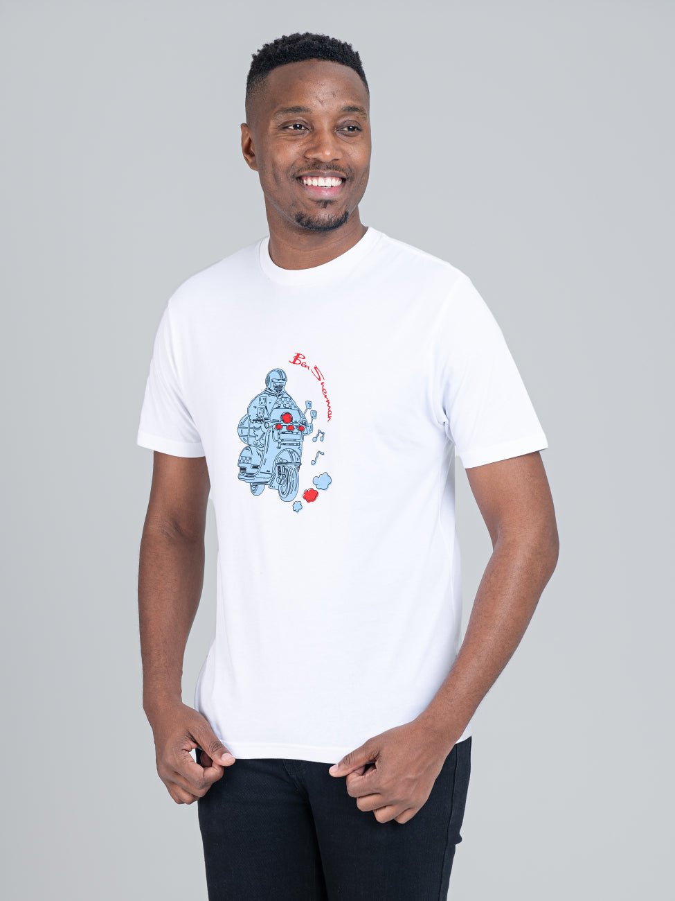 Mod Scooter Tee - White