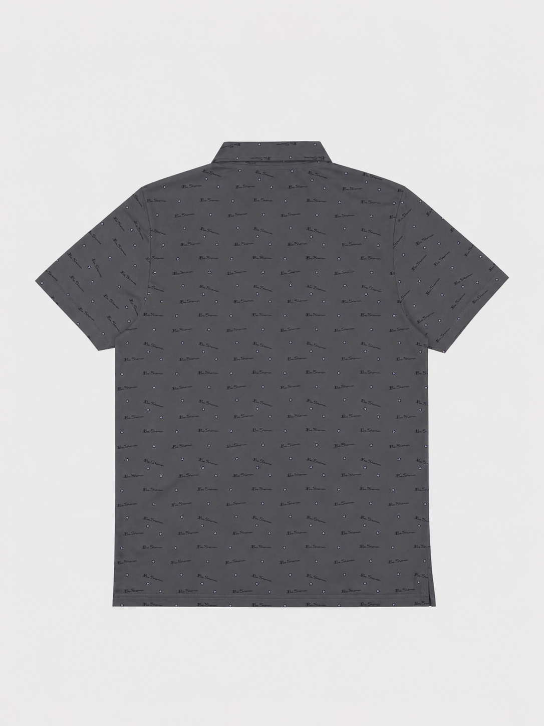 Ben Sherman Target All Over Print Polo in Olive - Back View