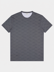 Ben Sherman All Over Print T-Shirt in Olive - front view flat lay