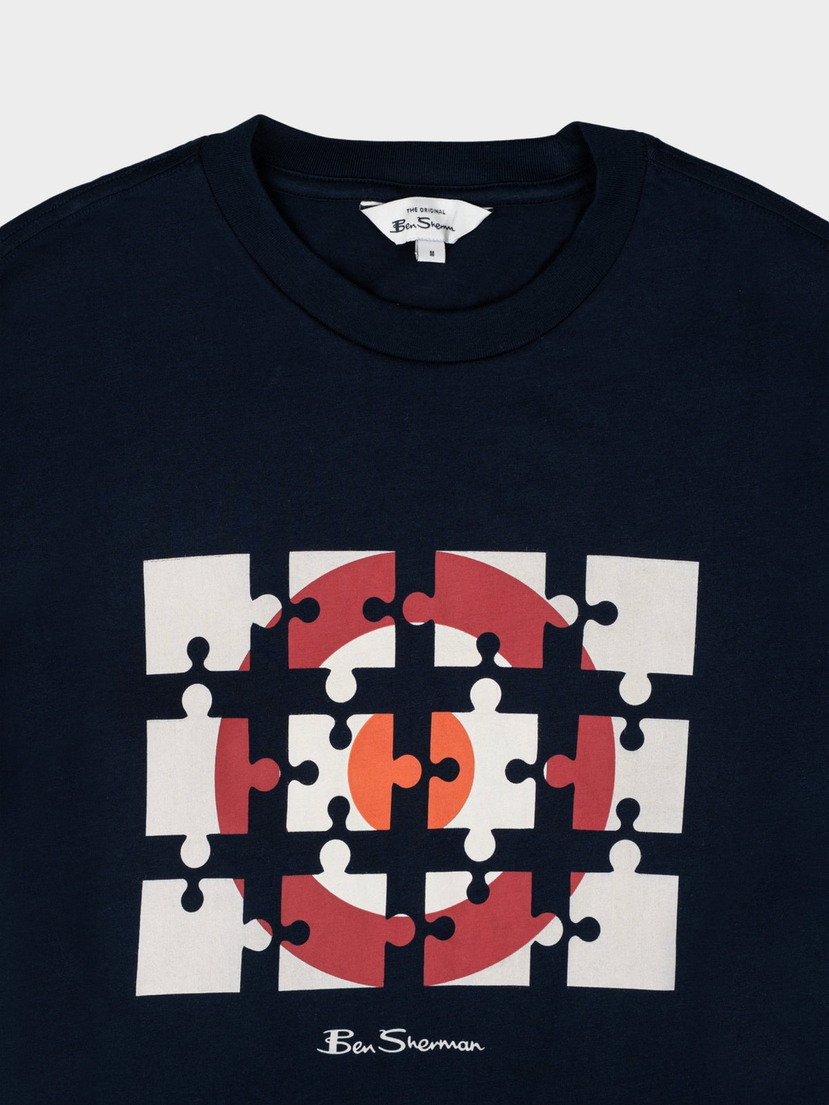 Ben Sherman Puzzle Target Tee Shirt in Navy – image 2 of 2