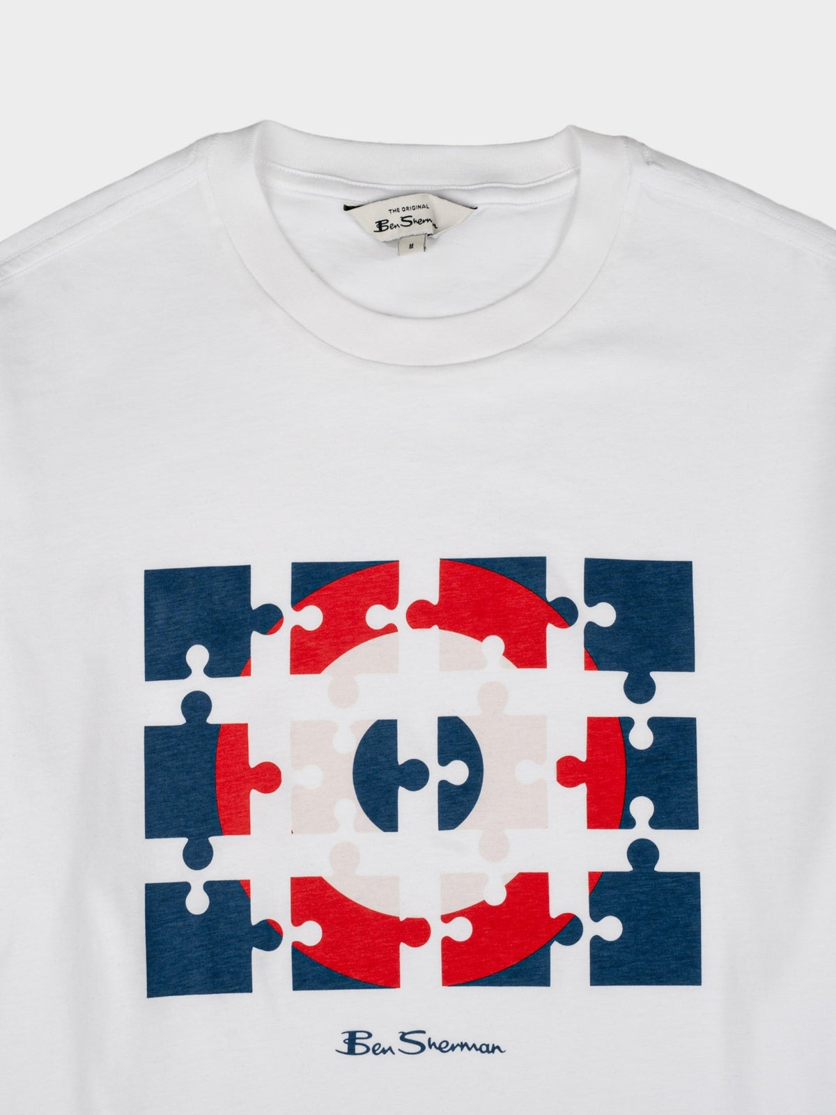 Ben Sherman Puzzle Target Tee Shirt in White – image 2 of 2