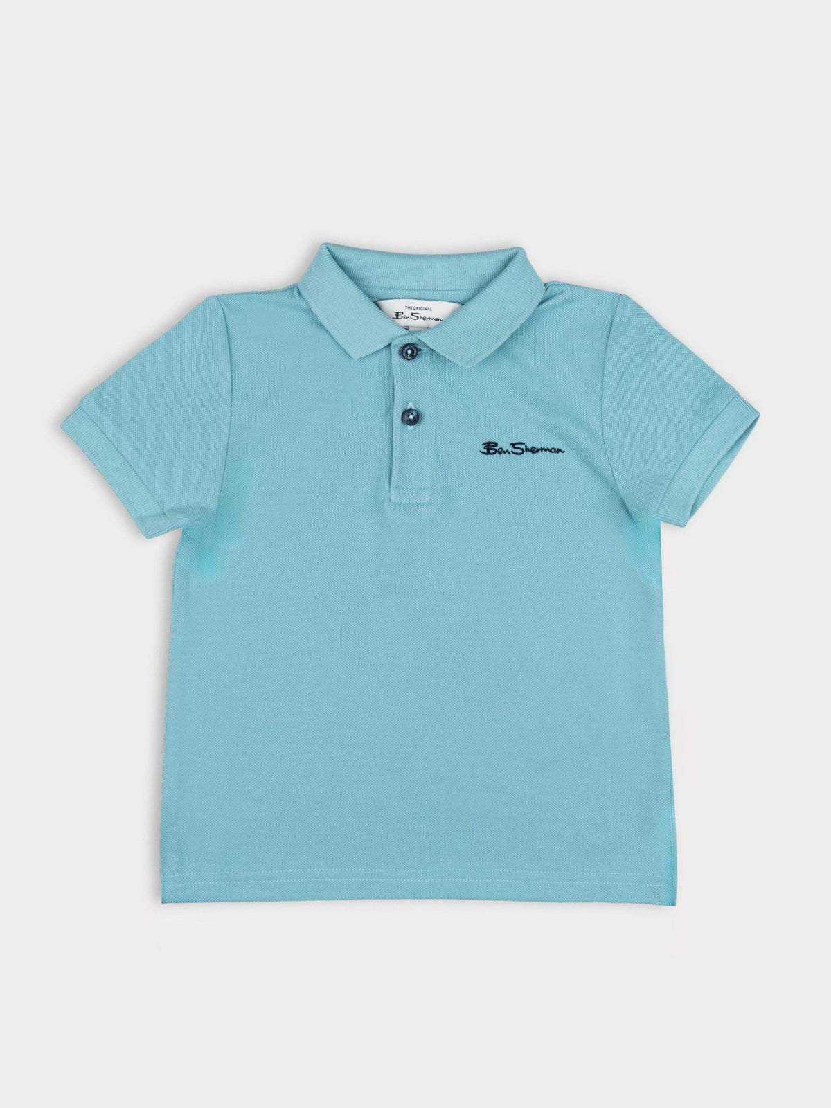 Kids Signature Polo - Retro Blue