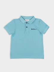 Kids Signature Polo - Retro Blue