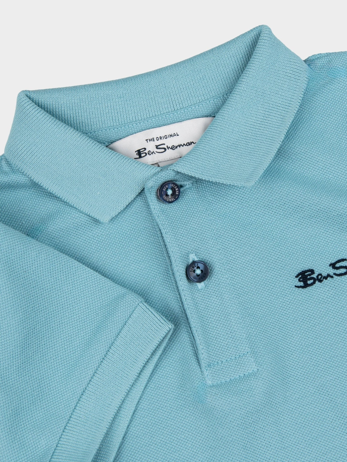 Kids Signature Polo - Retro Blue