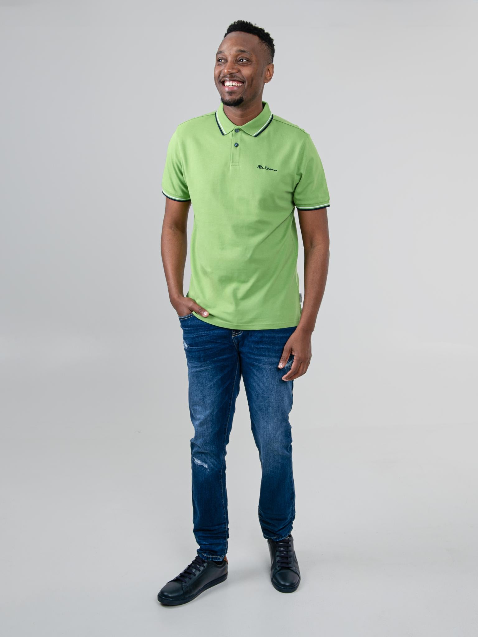 Ben Sherman Signature Polo - Piquant Green | Men's Classic Polo