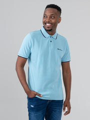Organic Cotton Signature Polo - Retro Blue