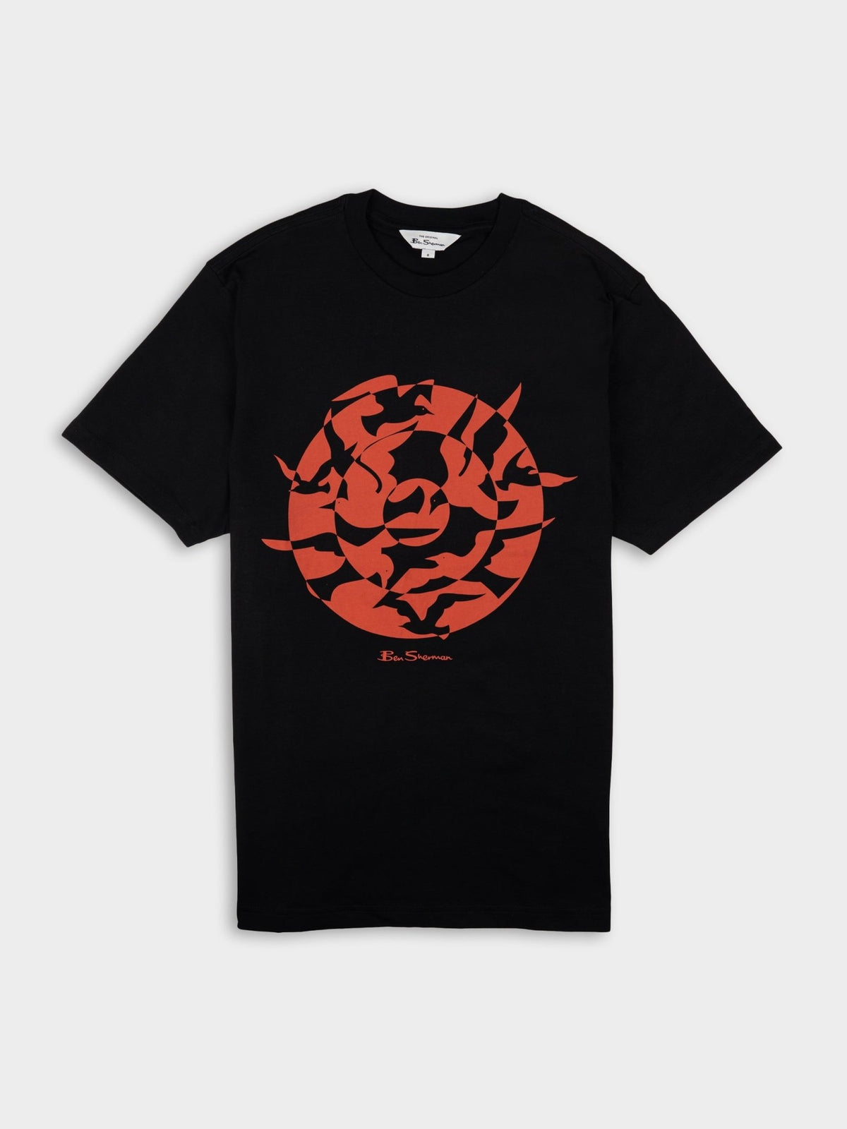 Ben Sherman Seagull Target Tee in Black
