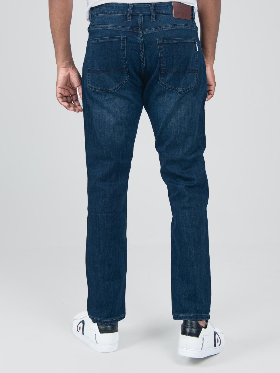 Straight Leg Classic Fit Denim - Blue/Black