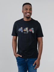 Scooter Spray Tee - Black