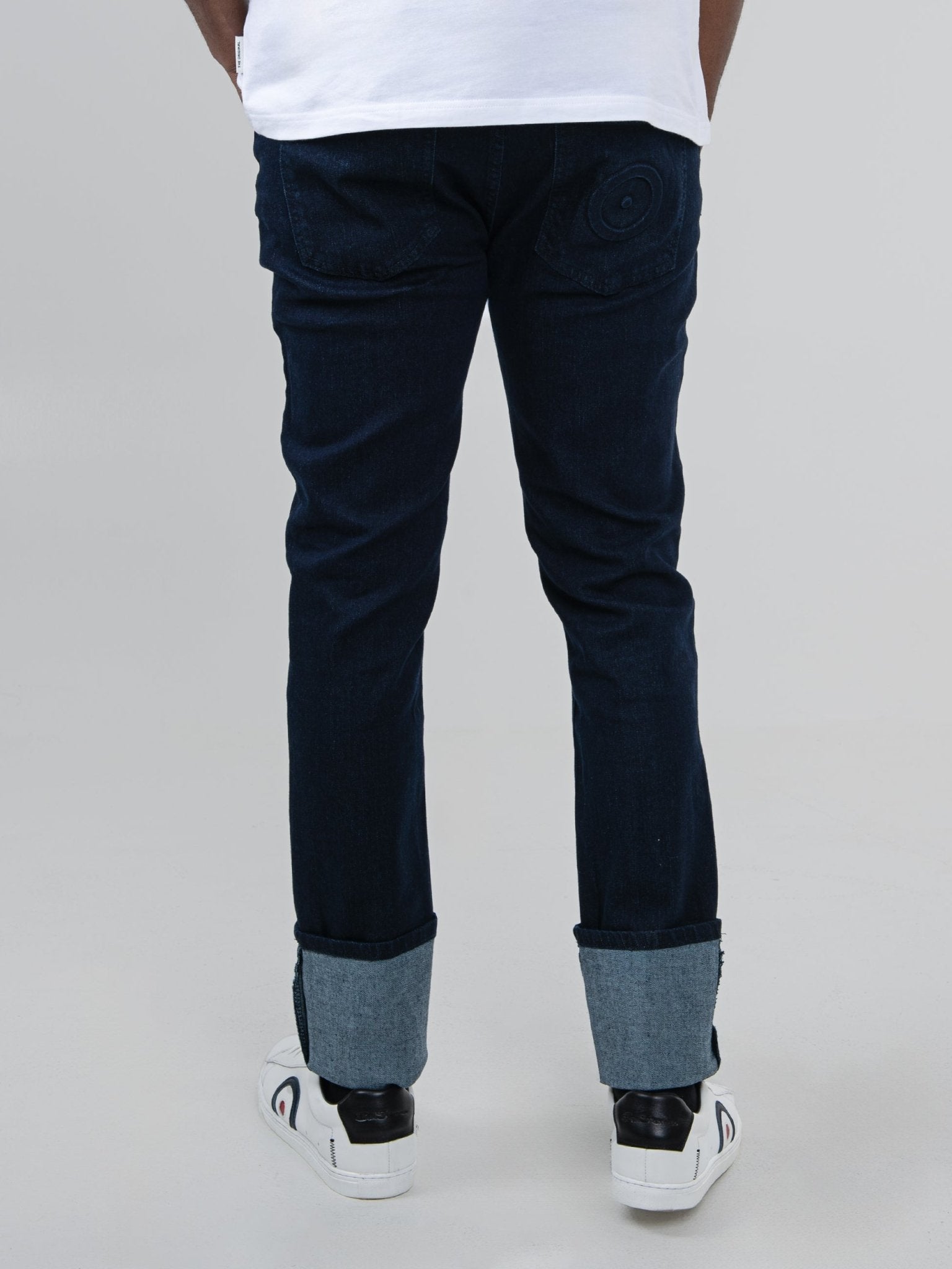 Target turn up slim fit denim - Dark Blue
