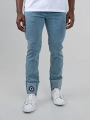 Target turn up slim fit denim - Light Blue