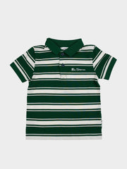 KIDS PQ STRIPE POLO SHORT SLEEVE - TOURMALINE