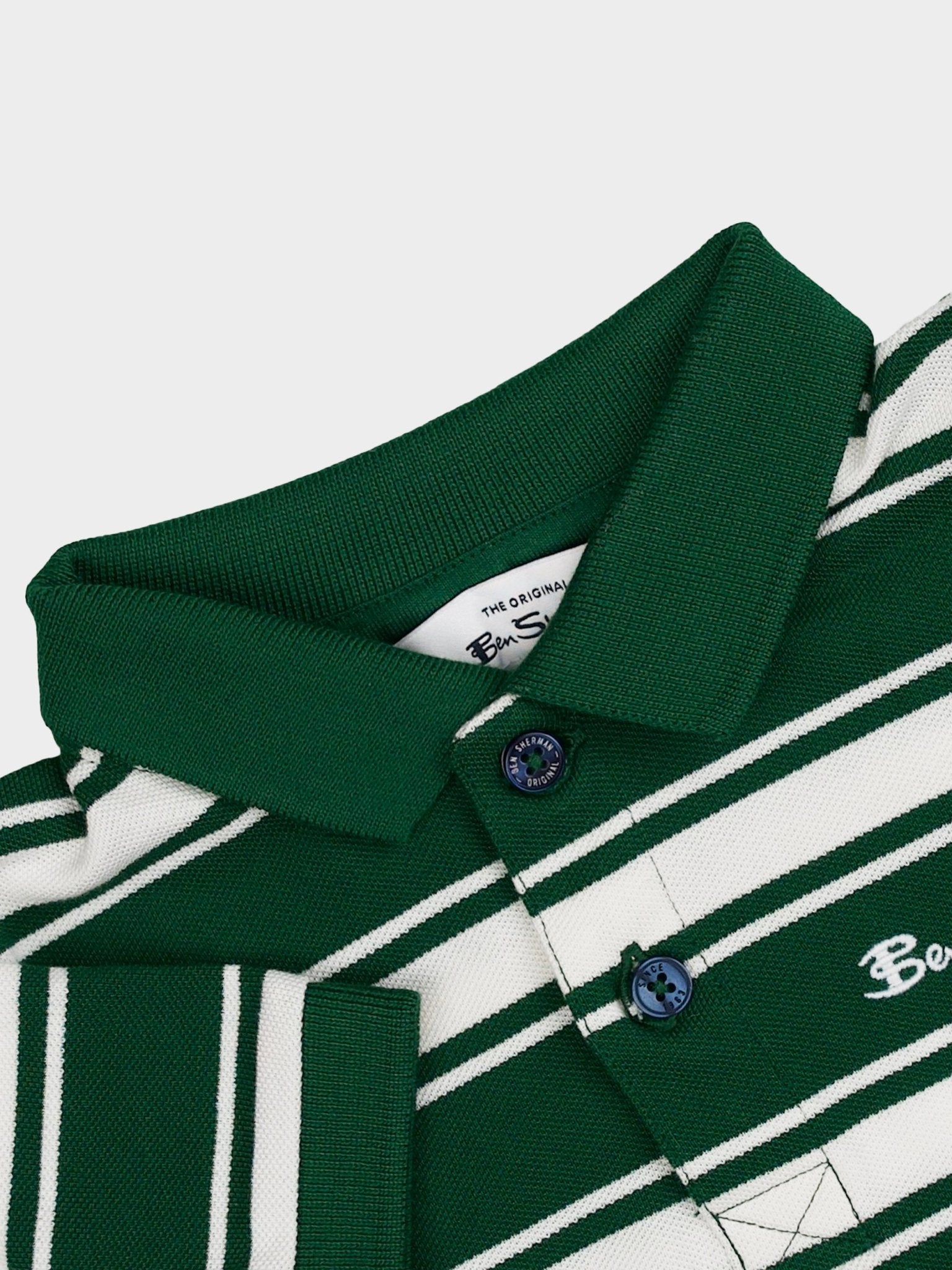KIDS PQ STRIPE POLO SHORT SLEEVE - TOURMALINE