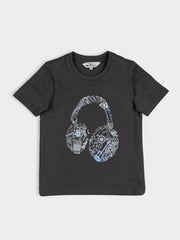 Typography Tee - Charcoal