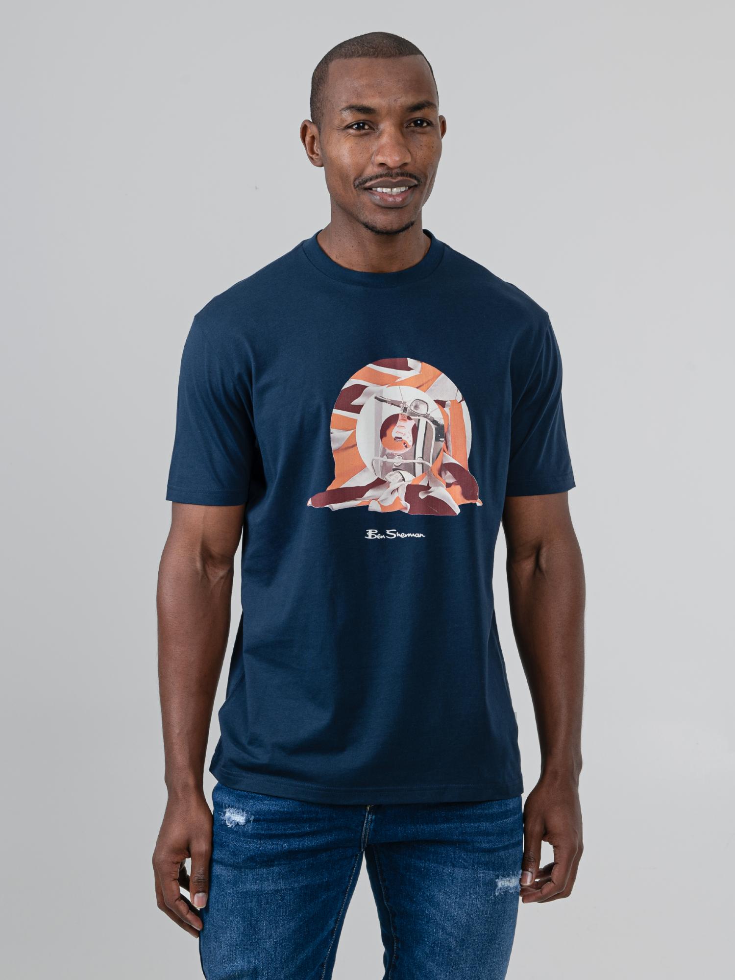 Target Guitar Tee - Navy