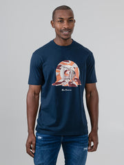 Target Guitar Tee - Navy