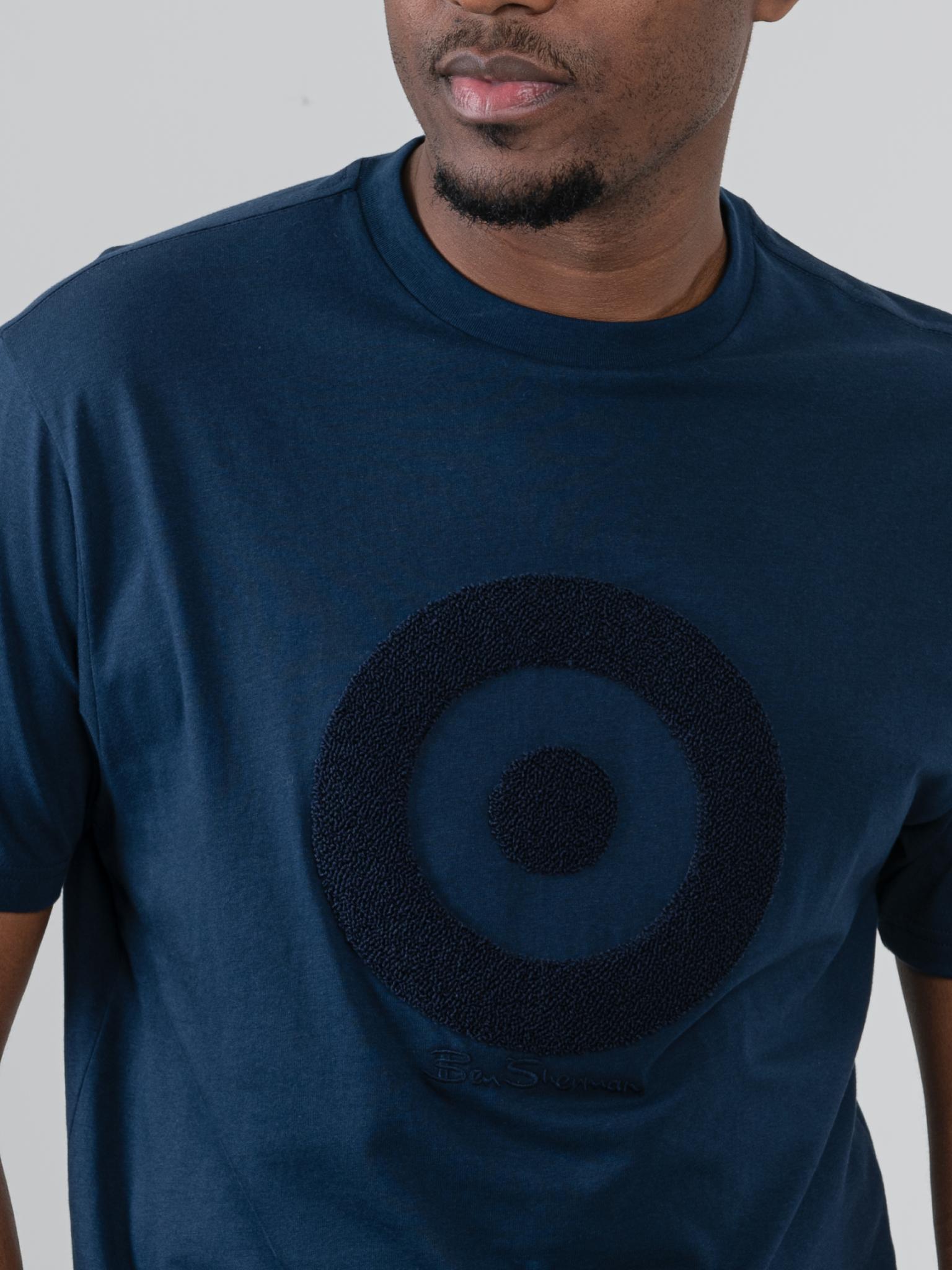 Target Towelling Applique Tee - Navy