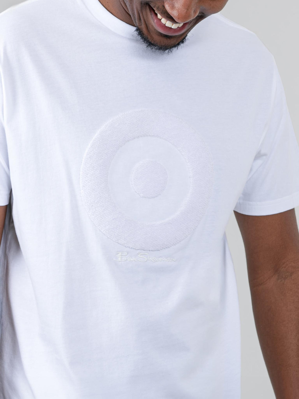 Target Towelling Applique Tee – White | Ben Sherman South Africa