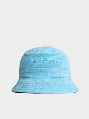 TARGET TOWELLING BUCKET HAT - Retro Blue