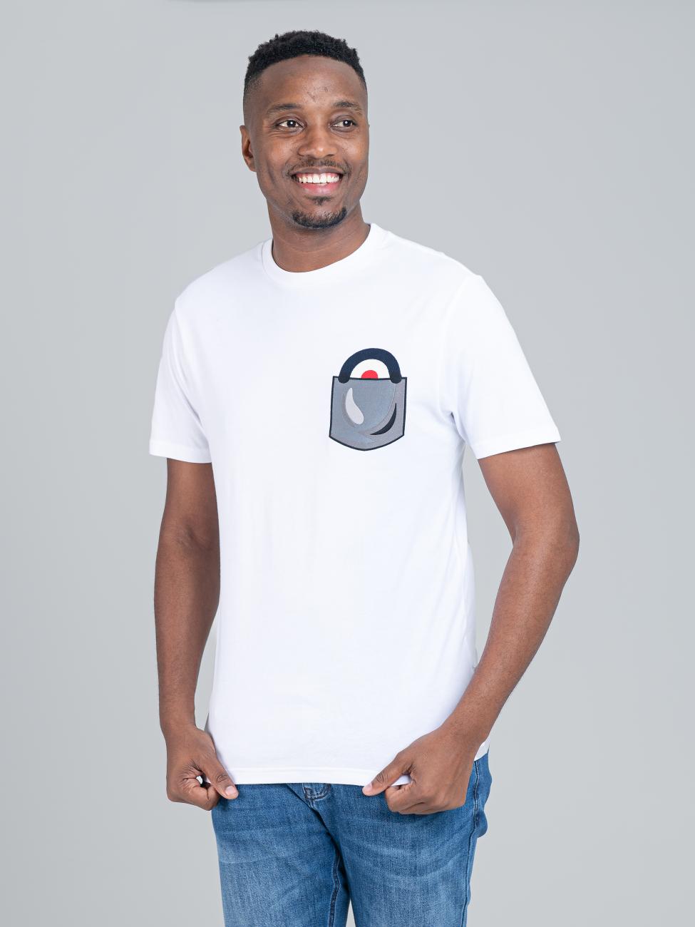 Target Pocket Tee - White