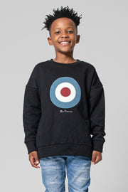 Kids Target Crew Sweater - Black