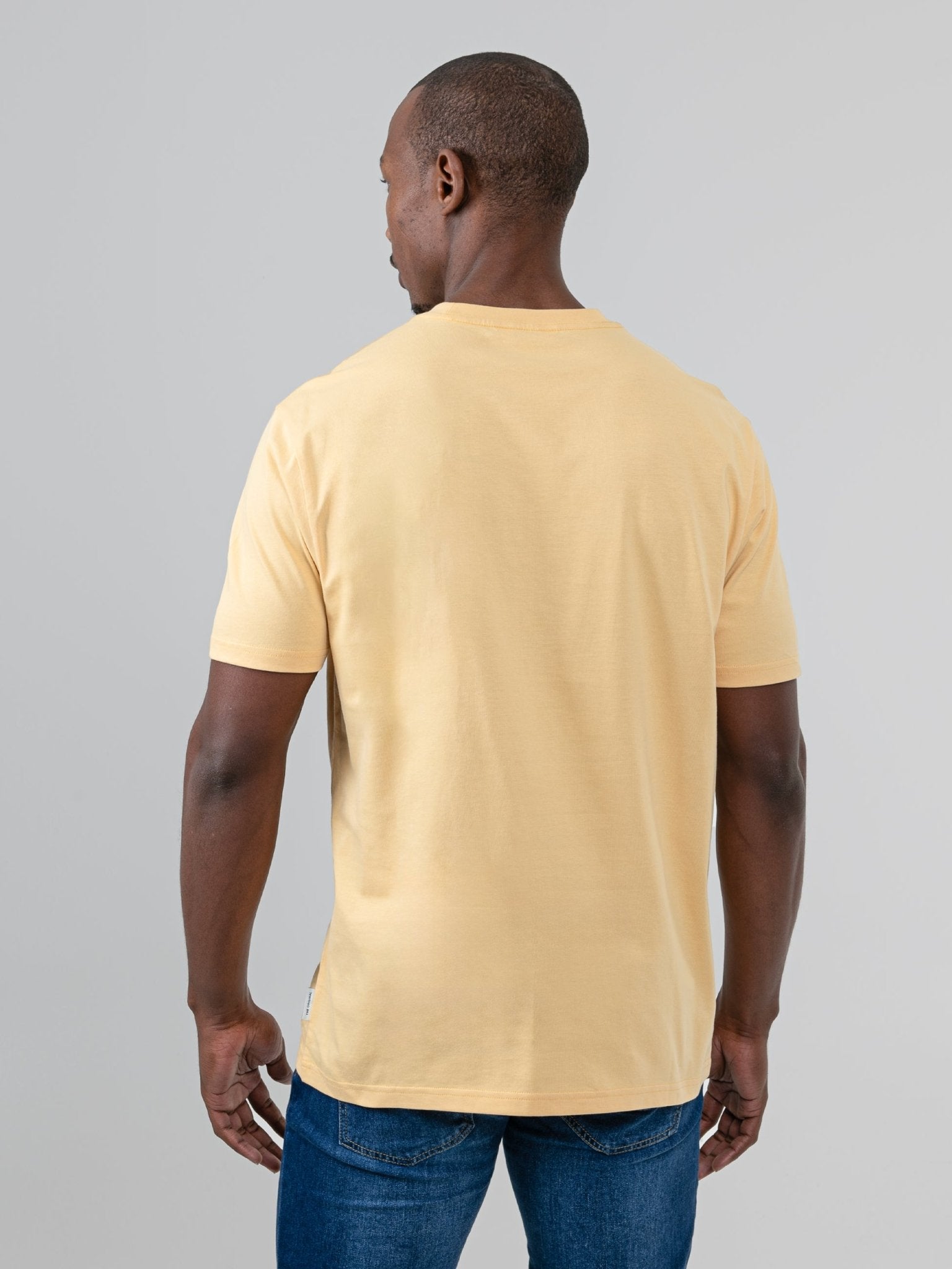 Typography Headphones Tee - New Wheat