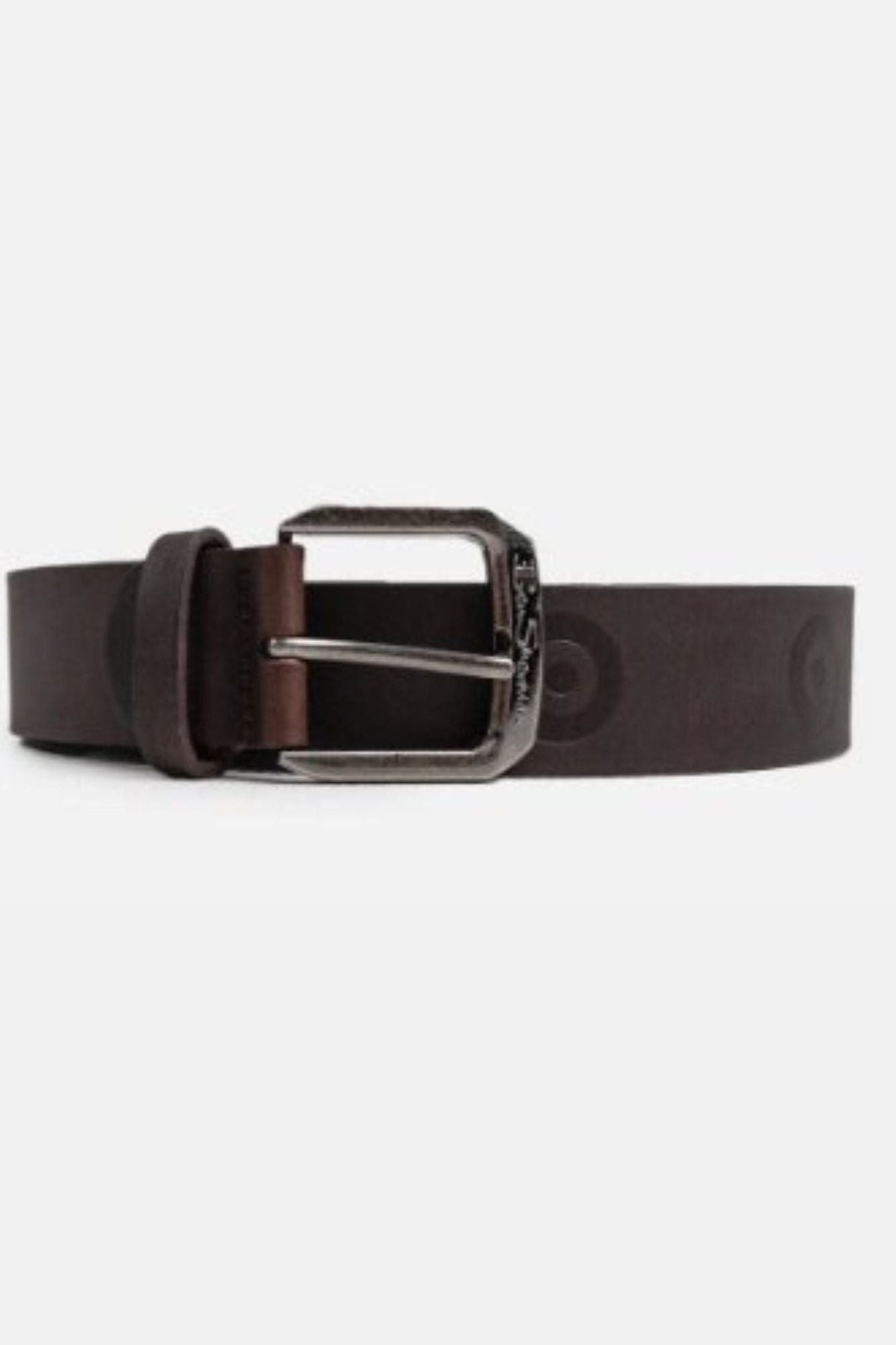 Target Embossed Belt (Leather) - Brown