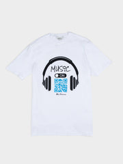 MUSIC QR CODE TEE - WHITE