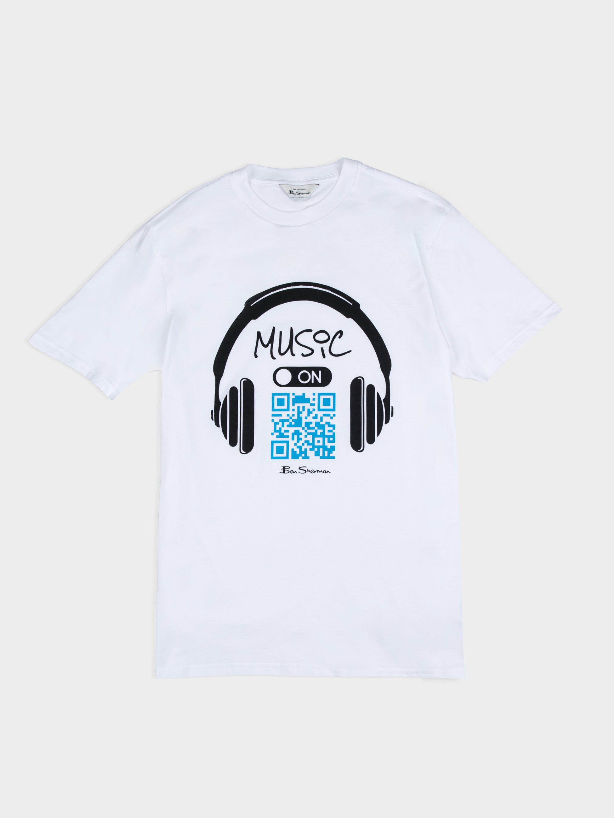 MUSIC QR CODE TEE - WHITE