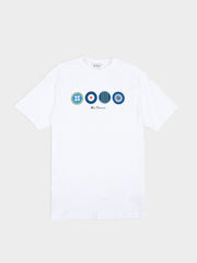 Ben Sherman It's a Ben Sherman Tee in White – Men's graphic cotton T-shirt with iconic mod-heritage chest print and crew neck