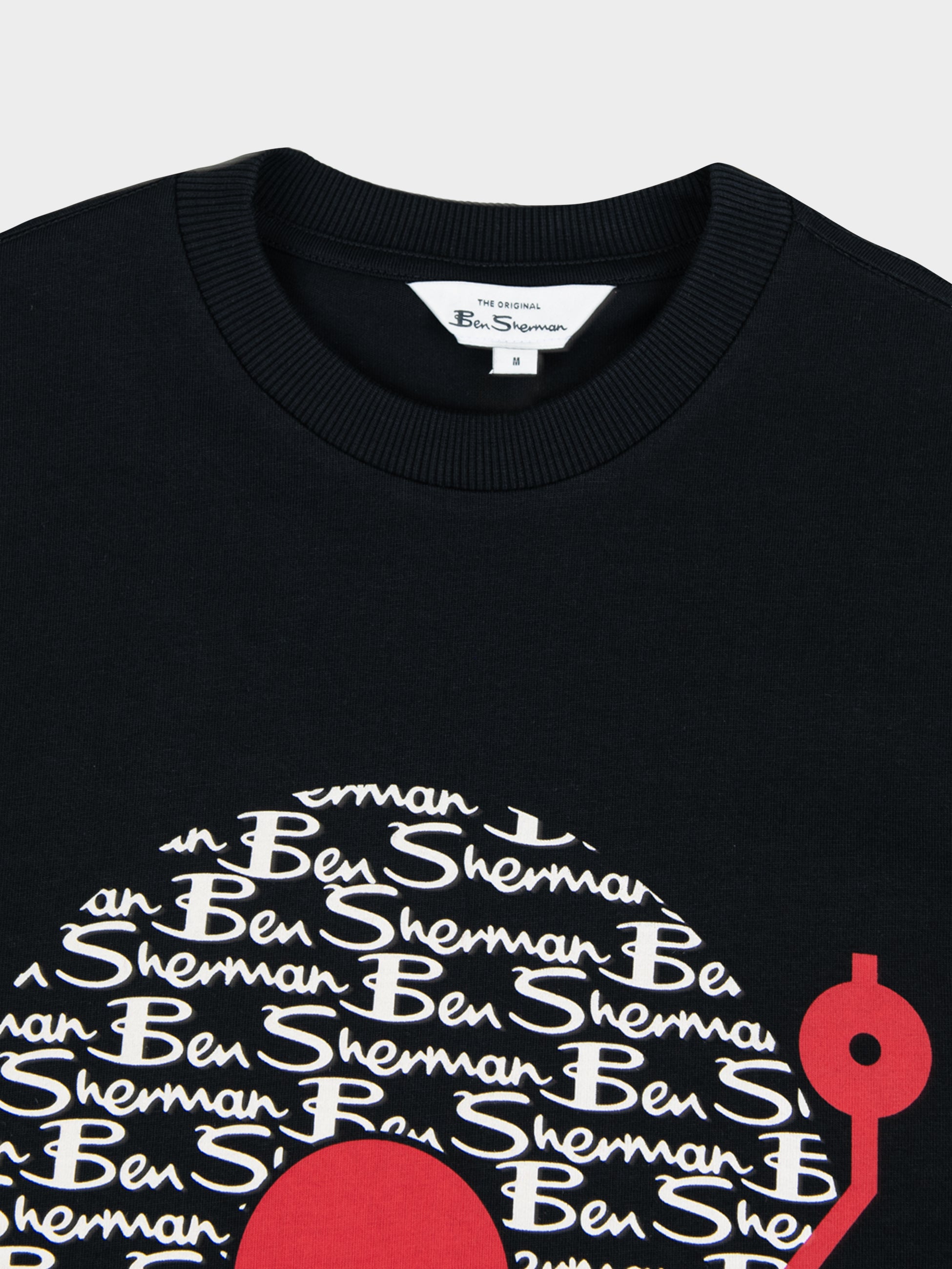 BEN SHERMAN RECORD TEE - BLACK