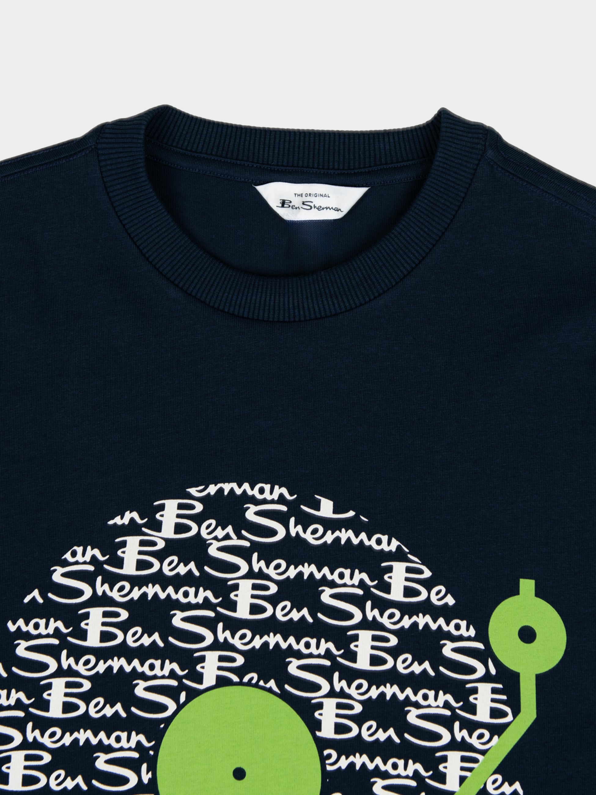 BEN SHERMAN RECORD TEE - NAVY