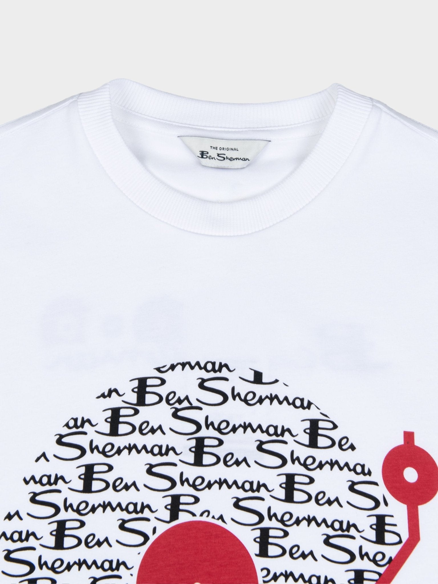 BEN SHERMAN RECORD TEE - WHITE