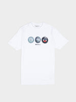 3 Ball Tee - White