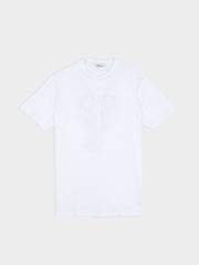 3D EMBOSSED BEAR 260G TEE SHIRT - WHITE