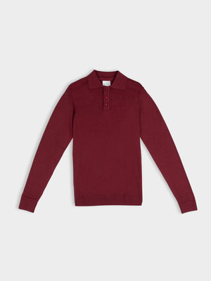 Knit Sportshirt - Berry
