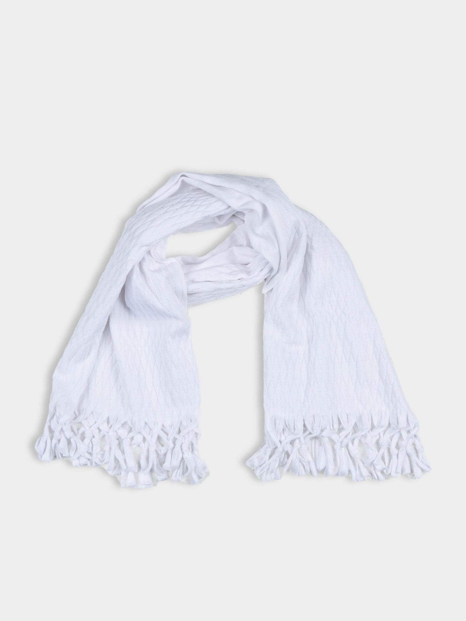 Knit scarf - White